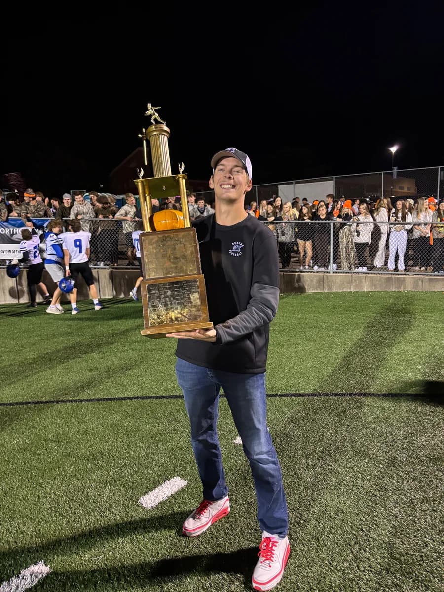 Matt Laur during a championship football season